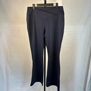 NWT Halara Flare Leggings Crossover Waist Navy 1X
